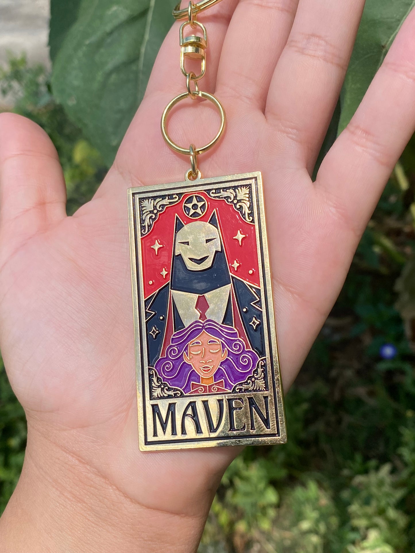 Maven Enamel Keychain