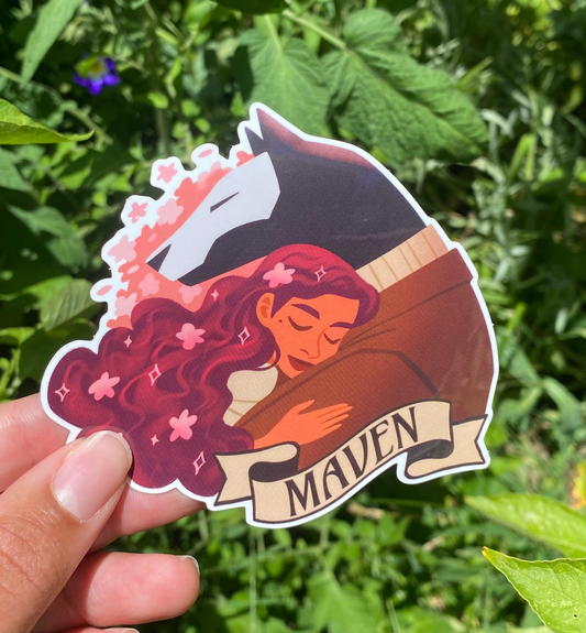 The Maven and her Knight Sticker